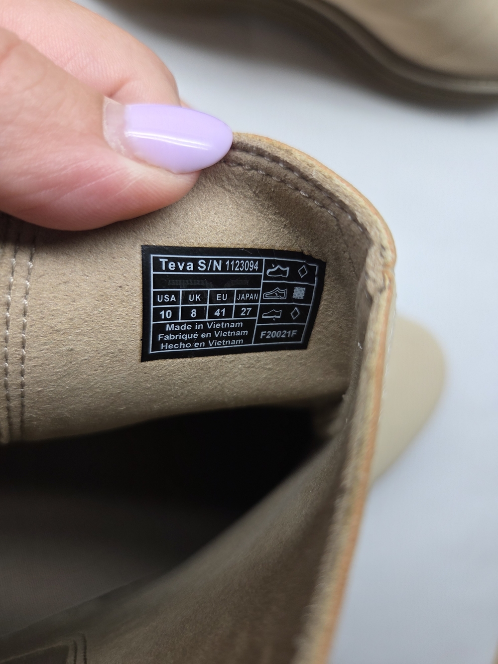 Teva Midform Chelsea Boot Sesame Leather Size 10 - Picture 8 of 9